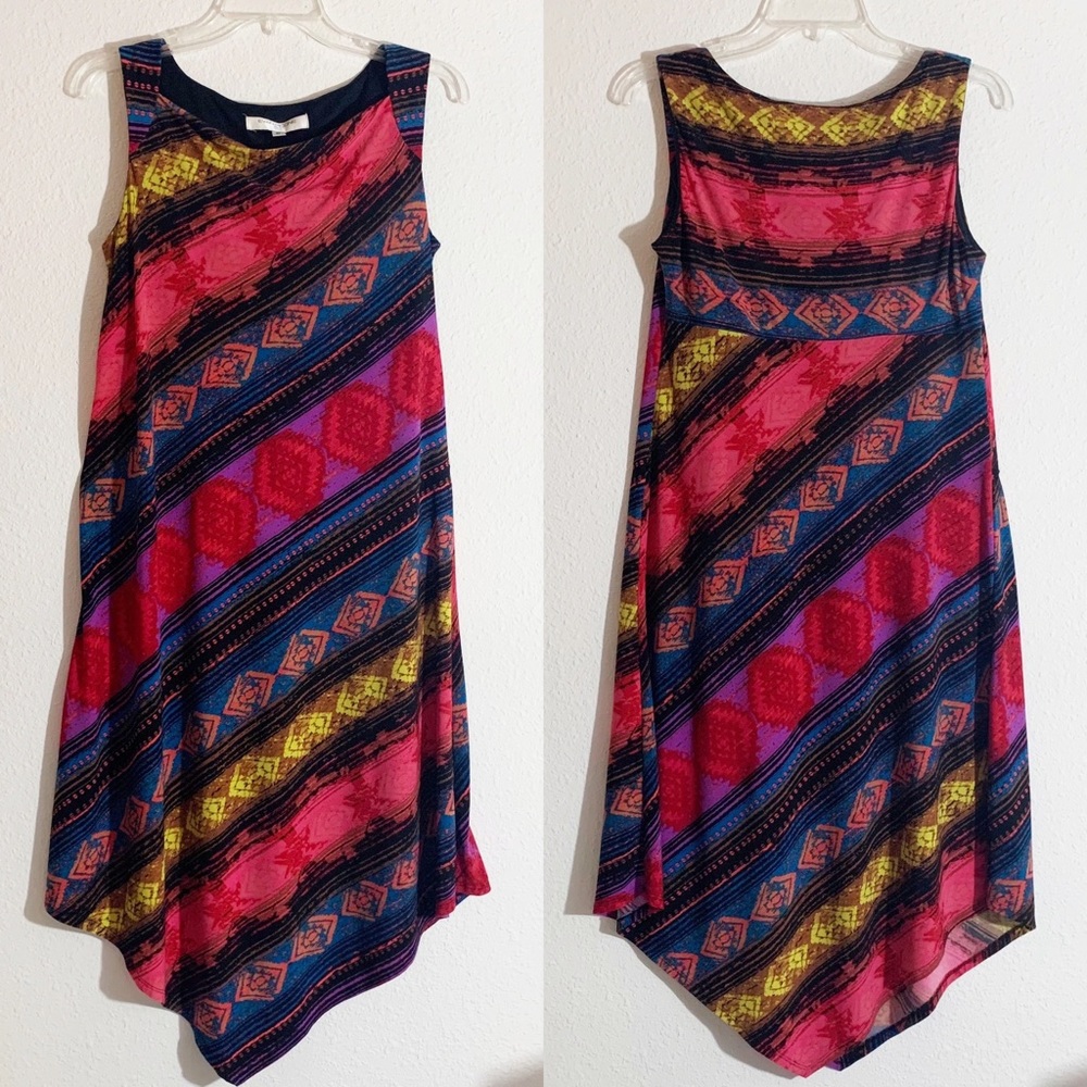 Evan Picone Abstract Print Sleeveless Dress
